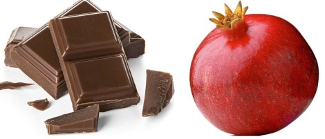 chocolate vs pomegranate
